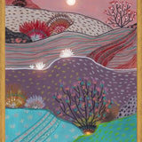 Cuadro Boho Hills And Full Moon