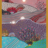 Cuadro Boho Hills And Full Moon