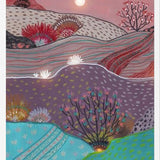 Cuadro Boho Hills And Full Moon