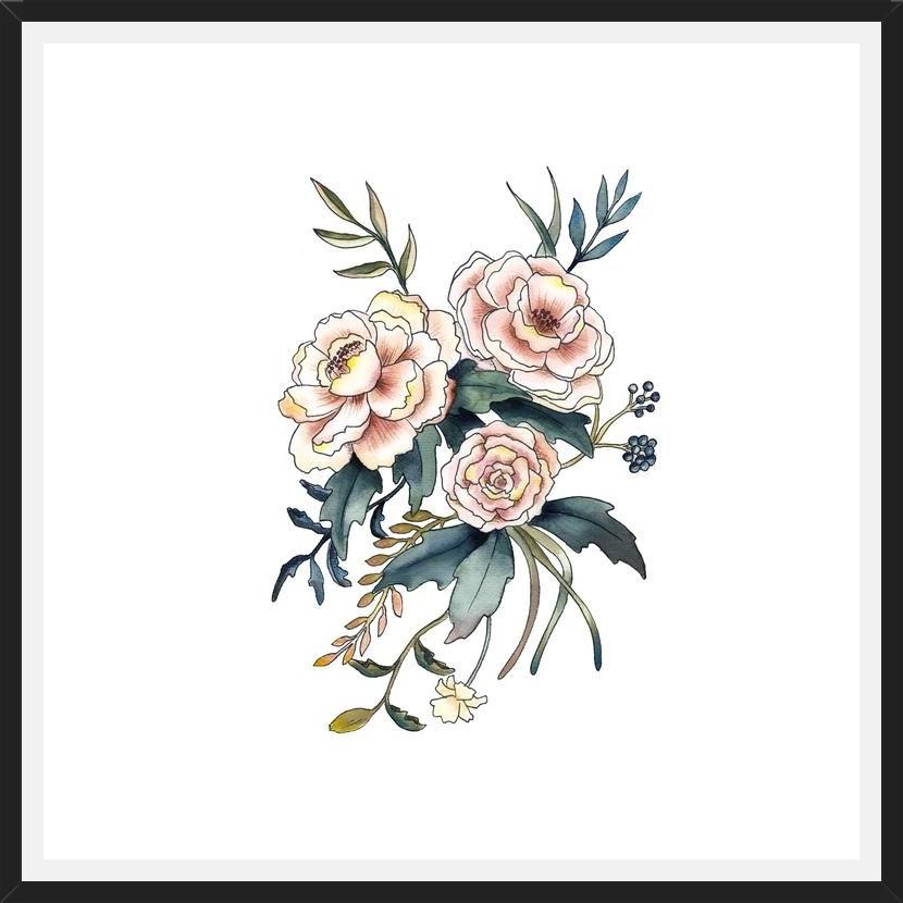 Cuadro Flores Rosadas