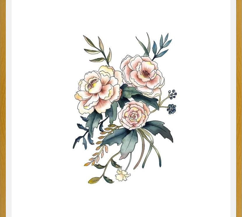 Cuadro Flores Rosadas
