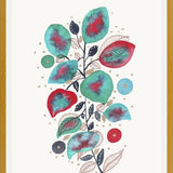 Cuadro Turquoise Pink Watercolor Plant 2
