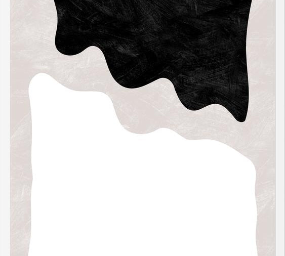 Cuadro Black and White Organic Waves