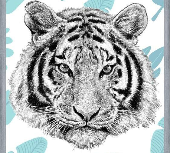 Cuadro Tropical Tiger