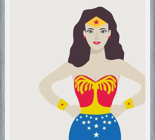 Cuadro Superheroina
