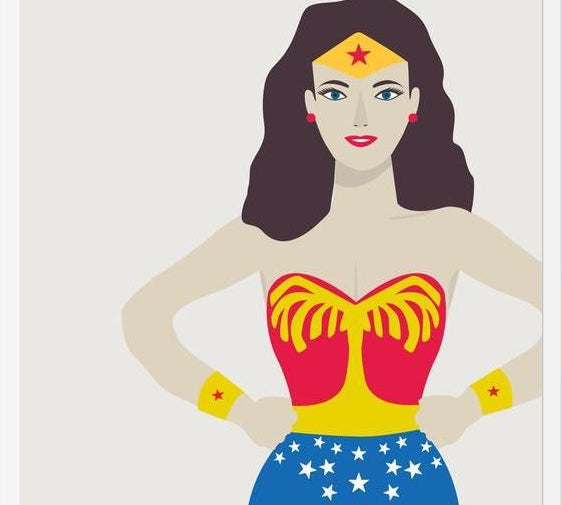 Cuadro Superheroina
