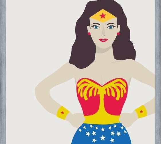 Cuadro Superheroina