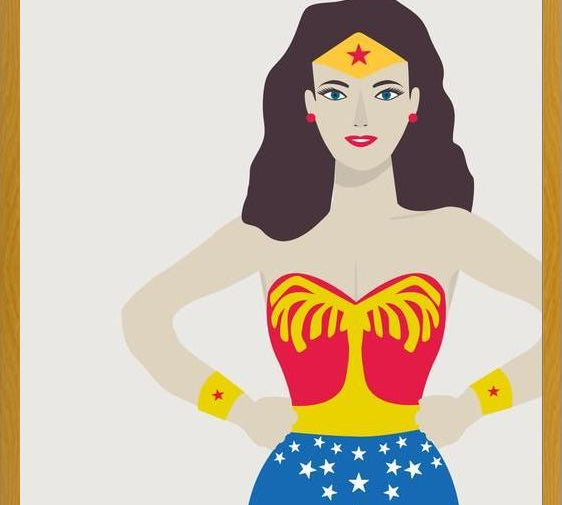 Cuadro Superheroina
