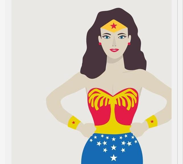 Cuadro Superheroina