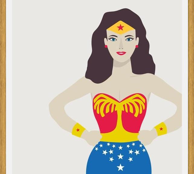 Cuadro Superheroina