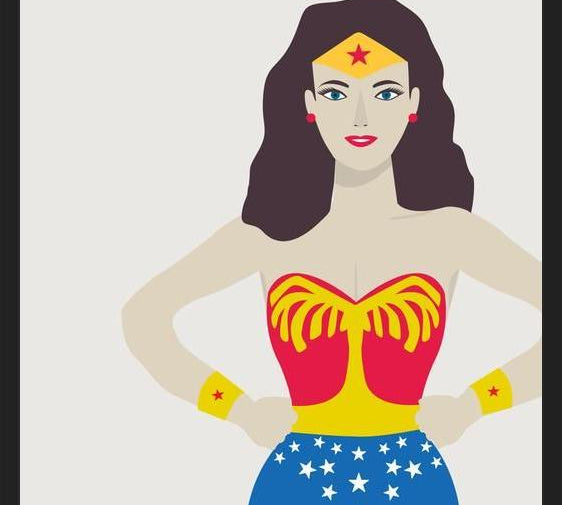 Cuadro Superheroina