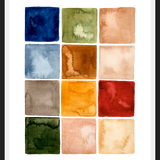 Cuadro Ciudad - Paleta de Colores Acuarela