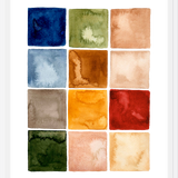 Cuadro Ciudad - Paleta de Colores Acuarela