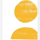 Cuadro Yellow scratched shape