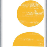 Cuadro Yellow scratched shape