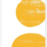 Cuadro Yellow scratched shape