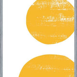 Cuadro Yellow scratched shape