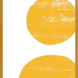 Cuadro Yellow scratched shape