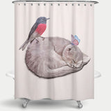 Cortina de Baño Sleeping cats