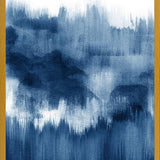 Cuadro Navy blue watercolor brush strokes