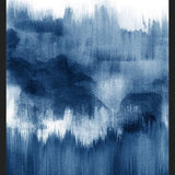 Cuadro Navy blue watercolor brush strokes