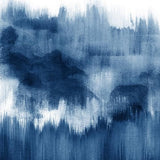 Canvas Navy blue watercolor brush strokes