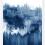 Cuadro Navy blue watercolor brush strokes