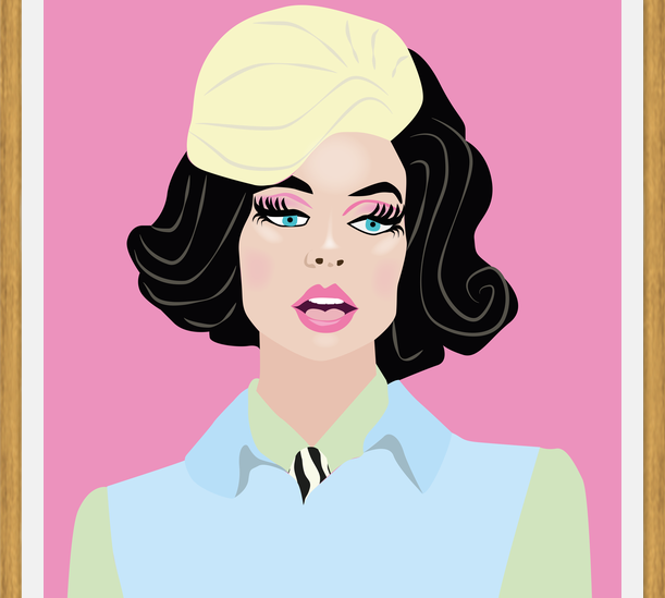 Cuadro Ilustración Cruela