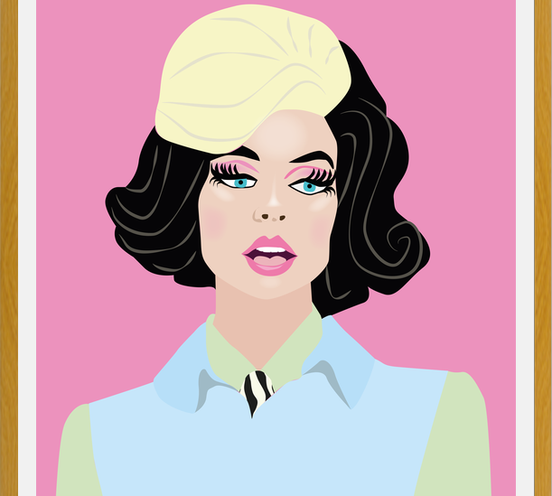 Cuadro Ilustración Cruela