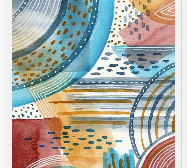 Cuadro Watercolor improvisation 05