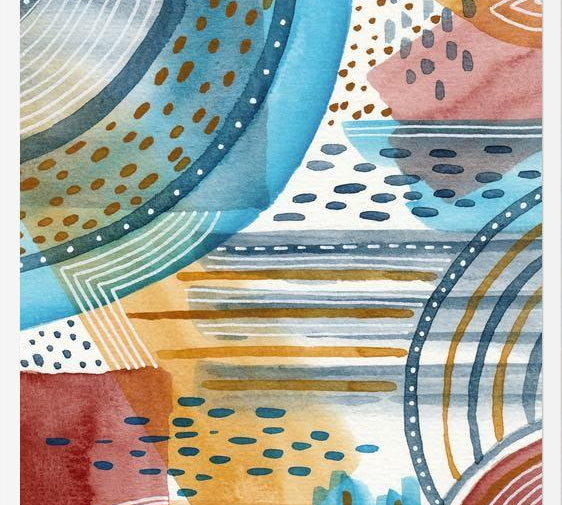 Cuadro Watercolor improvisation 05