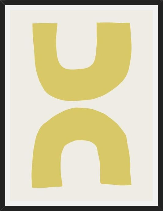 Cuadro Simple shapes in soft tones 4