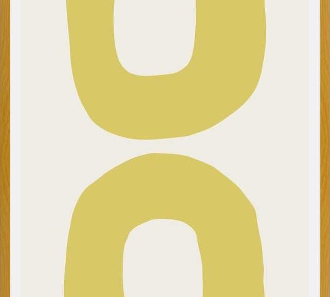 Cuadro Simple shapes in soft tones 4