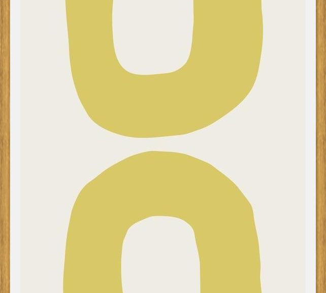 Cuadro Simple shapes in soft tones 4