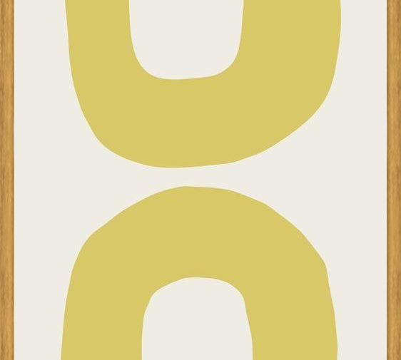 Cuadro Simple shapes in soft tones 4