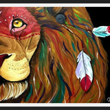 Cuadro leon indio