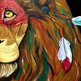 Canvas leon indio
