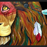 Cuadro leon indio