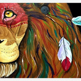 Cuadro leon indio
