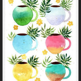 Cuadro Tazas de Colores