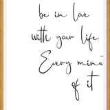 Cuadro Be in love with your life