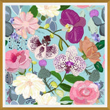 Cuadro Orchid, succulent and roses colorful pattern