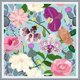 Cuadro Orchid, succulent and roses colorful pattern