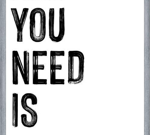 Cuadro All you need is less