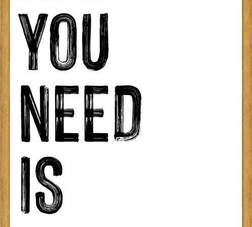 Cuadro All you need is less