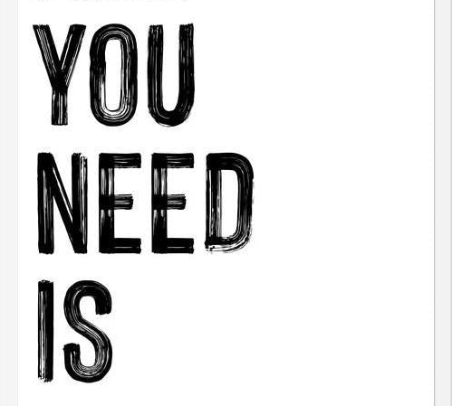 Cuadro All you need is less
