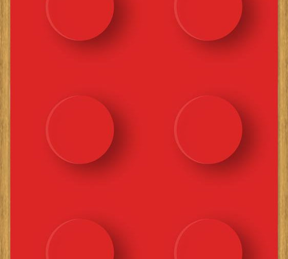 Cuadro Brick Toy - Red