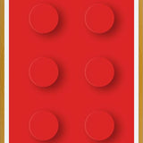 Cuadro Brick Toy - Red