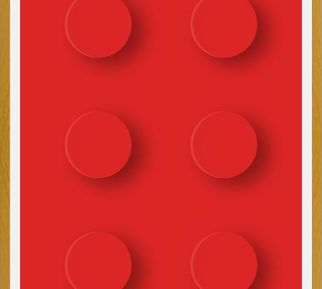 Cuadro Brick Toy - Red