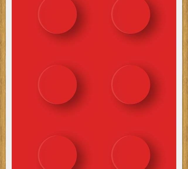 Cuadro Brick Toy - Red